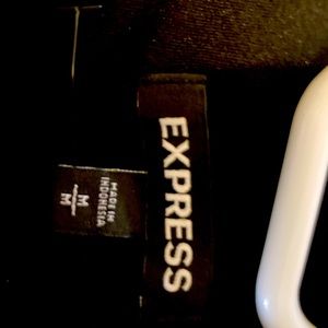 Express long velvet black dress